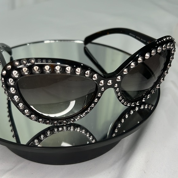 NWT Prada Cat Eye Studded Sunglasses Set (#2) - Picture 7 of 8